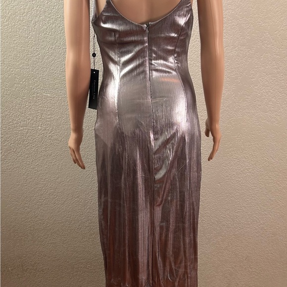 Emerson Lang Metallic look Formal Maxi Dress SZ M NWT - Picture 4 of 10